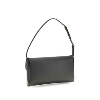 Valentino Garavani Brown Calf Leather Bos Taurus Shoulder Bag