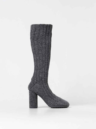 Bottega Veneta Gray Wool Over The Knee