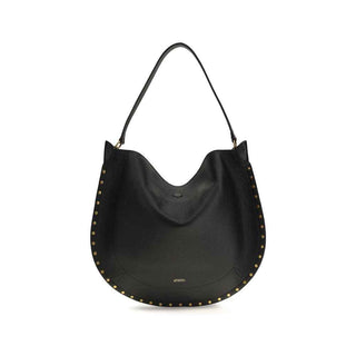 Isabel Marant Black Calf Leather Bos Taurus Shoulder Bag