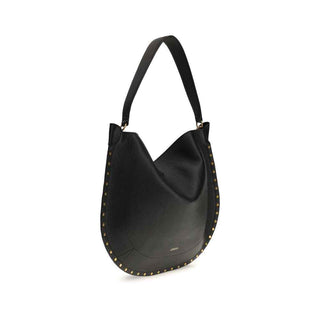 Isabel Marant Black Calf Leather Bos Taurus Shoulder Bag