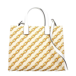 Versace Beige Fabric Handbag