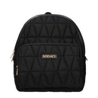 Versace Black Fabric Backpack