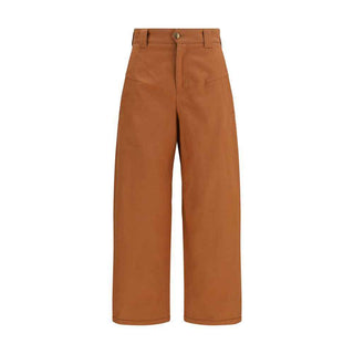 Chloé Orange Cotton Casual Pants