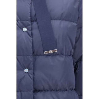 Herno Blue Polyester Full-Length Jacket