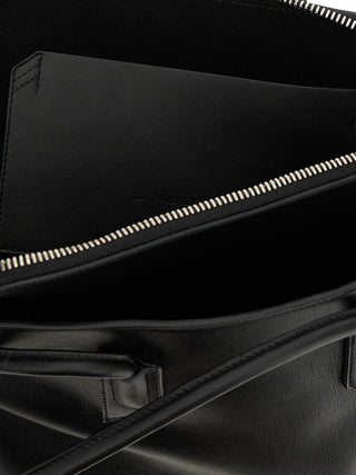 The Attico Black Calfskin Shoulder Bag