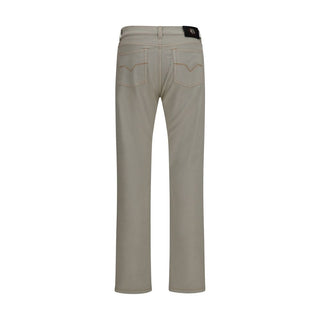 Versace Beige Cotton Tapered Jeans