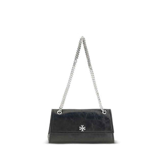 Tory Burch Black Suede Leather Shoulder Bag