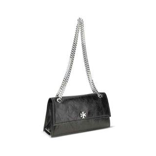 Tory Burch Black Suede Leather Shoulder Bag