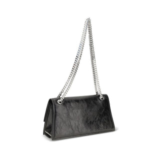 Tory Burch Black Suede Leather Shoulder Bag