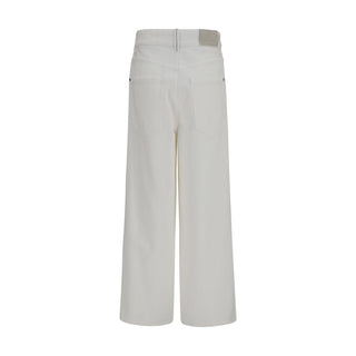 Brunello Cucinelli Beige Cotton Jeans Denim
