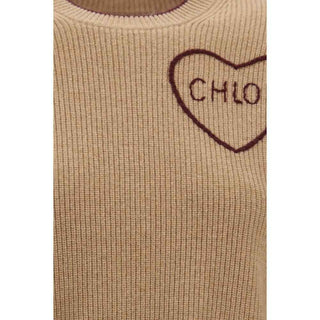 Chloé Beige Wool Oves Aries Sweatshirt