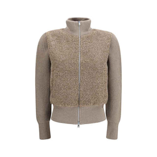 Herno Beige Wool Oves Aries Cardigan
