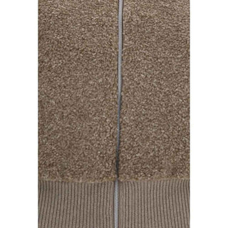 Herno Beige Wool Oves Aries Cardigan
