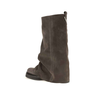 The Attico Brown Calf Leather Bos Taurus Boots