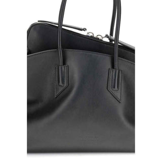 The Attico Black Calf Leather Bos Taurus Shoulder Bag