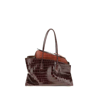 The Attico Bordeaux Calf Leather Bos Taurus Shoulder Bag