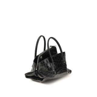 The Attico Black Calf Leather Bos Taurus Handbag