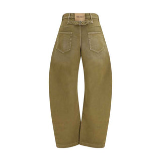 The Attico Brown Cotton Jeans Denim