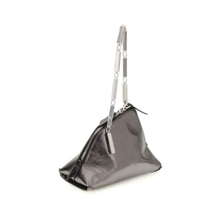 The Attico Silver Calf Leather Bos Taurus Handbag