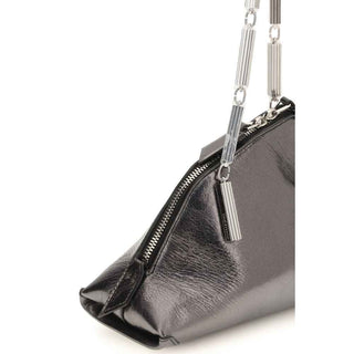 The Attico Silver Calf Leather Bos Taurus Handbag