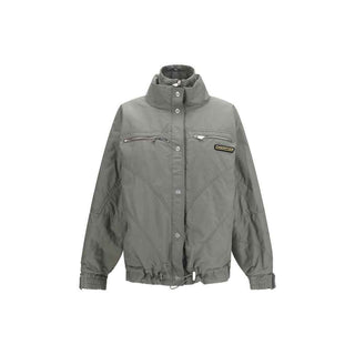 The Attico Gray Cotton Bomber