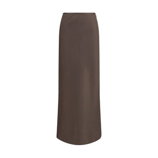 Loulou De Saison Brown Silk Long Skirt
