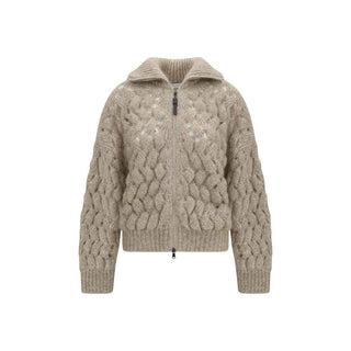Brunello Cucinelli Beige Wool Oves Aries Cardigan