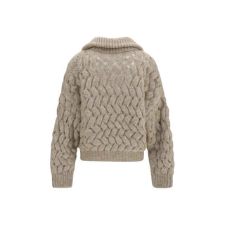 Brunello Cucinelli Beige Wool Oves Aries Cardigan