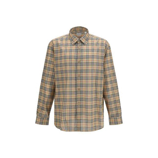 Burberry Beige Cotton Pattern Shirt