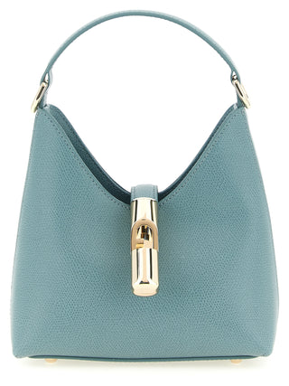 Furla Blue Calfskin Handbag