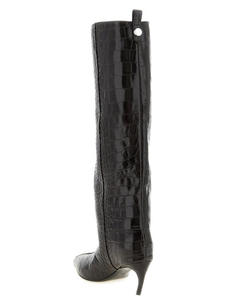 The Attico Brown Bovine Leather Over The Knee