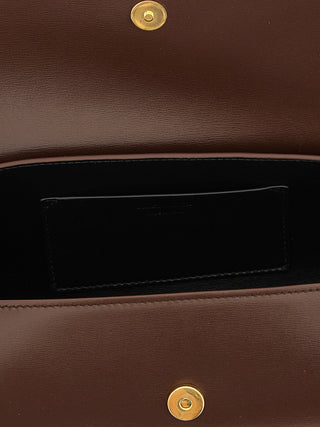 Jil Sander Brown Calfskin Shoulder Bag