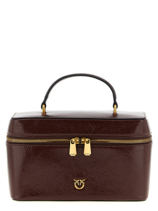 PINKO Brown Calfskin Handbag