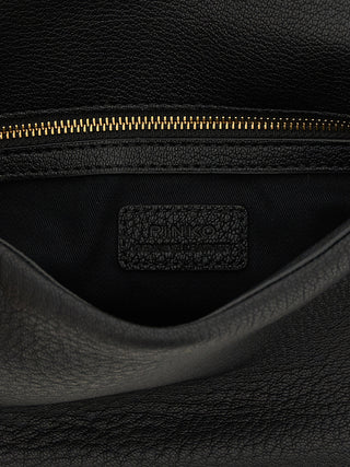 PINKO Black Lamb Leather Shoulder Bag