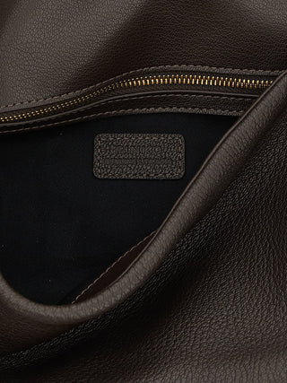 PINKO Brown Lamb Leather Shoulder Bag