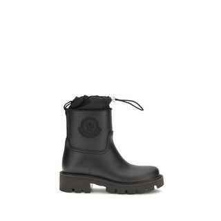 Moncler Black Pvc Rain Boots