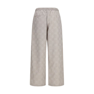 Off-White Beige Cotton Casual Pants