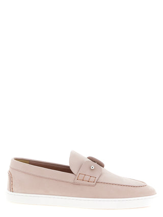 Christian Louboutin Multicolor Calfskin Slip-On Loafers