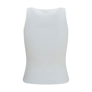Max Mara White Viscose Tank Tops