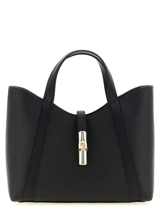 Furla Black Calfskin Tote Bag