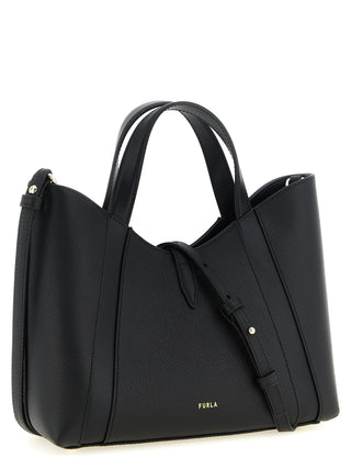 Furla Black Calfskin Tote Bag
