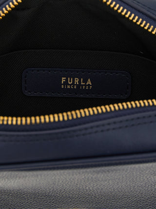 Furla Blue Calfskin Handbag
