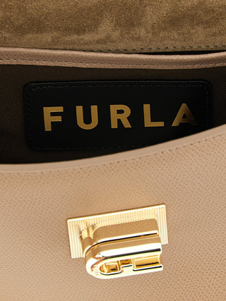 Furla Beige Calfskin Crossbody Bag