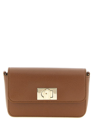 Furla Brown Calfskin Crossbody Bag