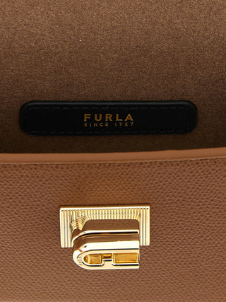 Furla Brown Calfskin Crossbody Bag