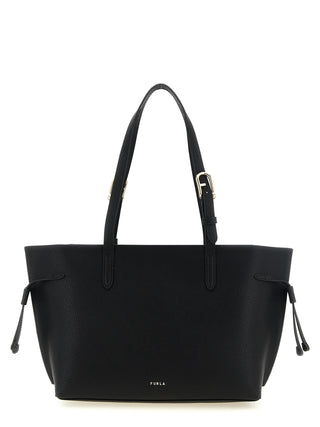 Furla Black Calfskin Tote Bag