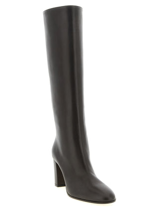 Gianvito Rossi Brown Calfskin Over The Knee