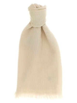 Brunello Cucinelli Beige Cashmere Scarf