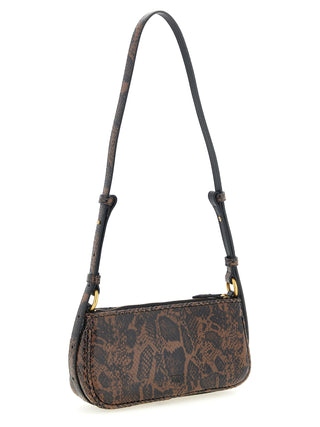 PINKO Brown Calfskin Crossbody Bag