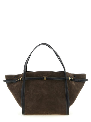 Tod's Brown Calfskin Tote Bag